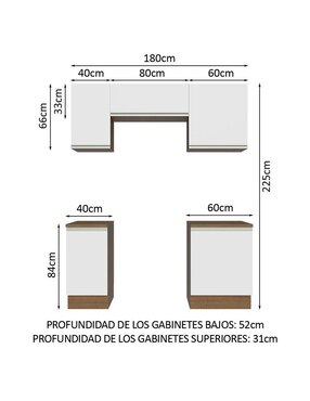 Cocina integral Madesa Glamy