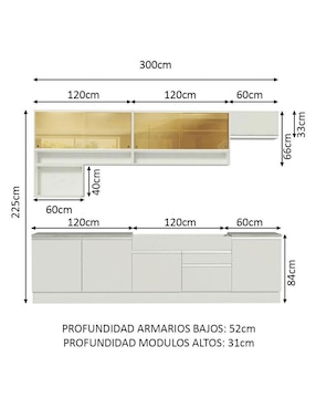 Cocina integral Madesa Glamy