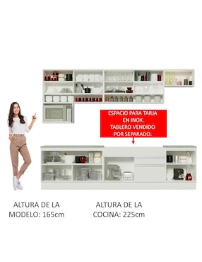 Cocina integral Madesa Glamy