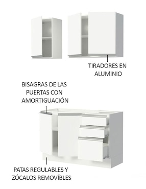 Cocina integral Madesa Glamy