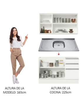 Cocina integral Madesa Glamy
