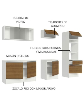 Cocina integral Madesa Topazio