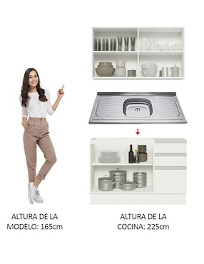 Cocina integral Madesa Glamy