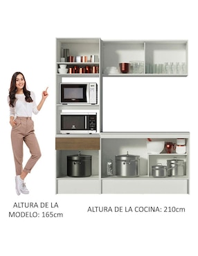 Cocina integral Madesa Topazio