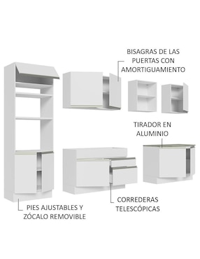 Cocina integral Madesa Glamy