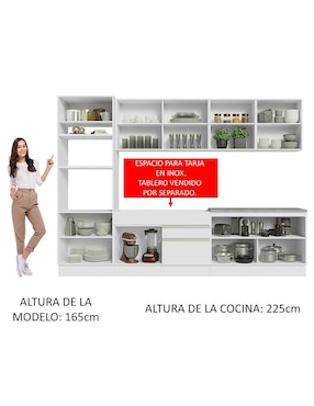 Cocina integral Madesa Glamy