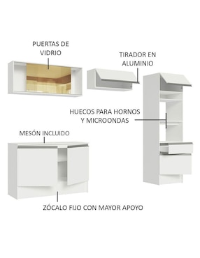 Cocina integral Madesa Diamante