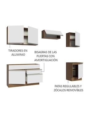 Cocina integral Madesa Glamy