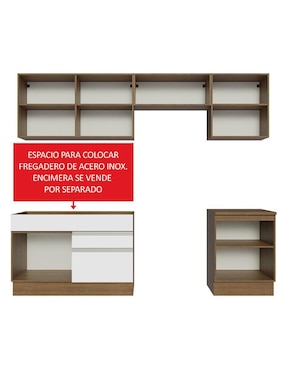 Cocina integral Madesa Glamy