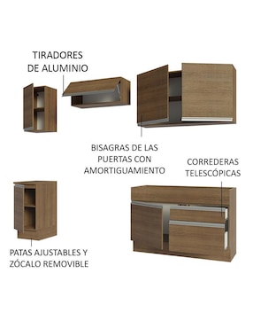 Cocina integral Madesa Glamy