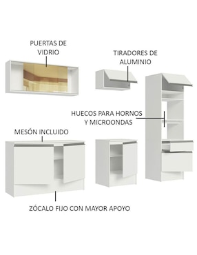 Cocina integral Madesa Diamante