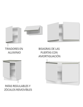Cocina integral Madesa Glamy