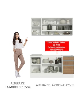 Cocina integral Madesa Glamy
