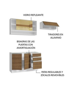 Cocina integral Madesa Glamy