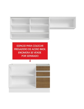 Cocina integral Madesa Glamy