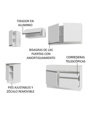 Cocina integral Madesa Glamy