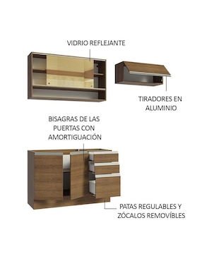 Cocina integral Madesa Glamy