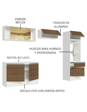 Cocina integral Madesa Diamante