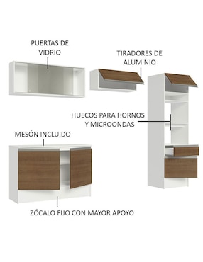 Cocina integral Madesa Topazio