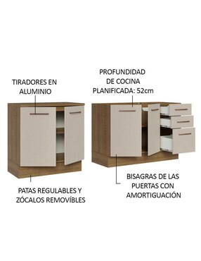 Cocina integral Madesa Ágata