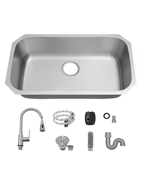 Tarja 1 tina de acero inoxidable Yma Home Kit ovalada 1T