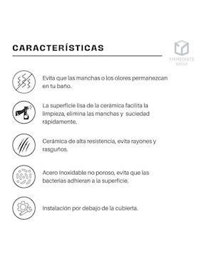 Tarja 1 tina de acero inoxidable Yma Home Kit ovalada 1T