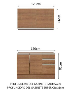 Cocina integral Madesa Glamy