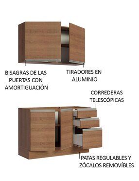 Cocina integral Madesa Glamy