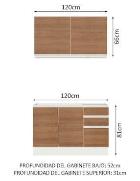 Cocina integral Madesa Glamy