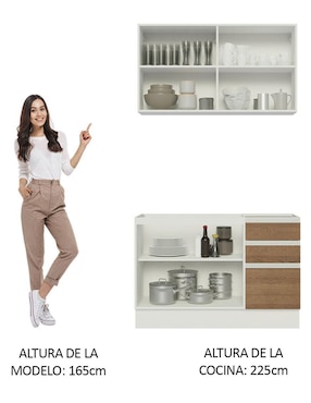 Cocina integral Madesa Glamy