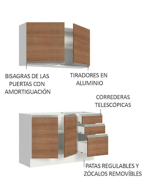 Cocina integral Madesa Glamy