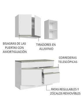 Cocina integral Madesa Glamy