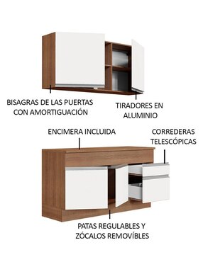 Cocina integral Madesa Glamy