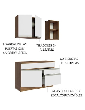 Cocina integral Madesa Glamy