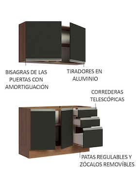 Cocina integral Madesa Glamy