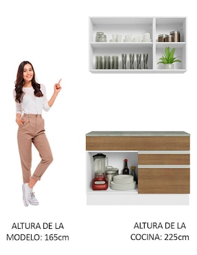 Cocina integral Madesa Glamy