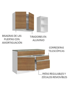 Cocina integral Madesa Glamy