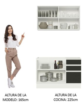 Cocina integral Madesa Glamy