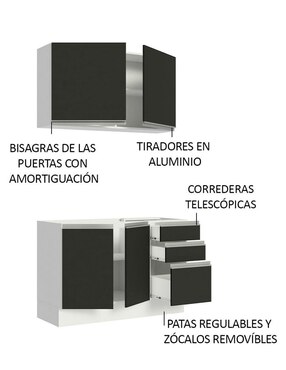 Cocina integral Madesa Glamy