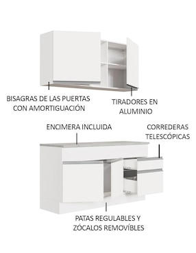 Cocina integral Madesa Glamy