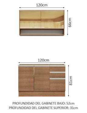 Cocina integral Madesa Glamy