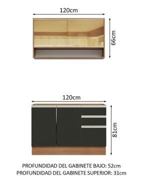Cocina integral Madesa Glamy