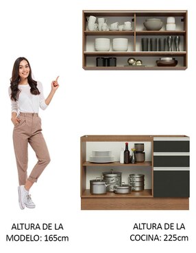 Cocina integral Madesa Glamy