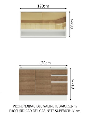 Cocina integral Madesa Glamy