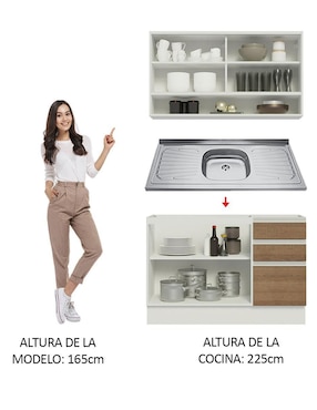 Cocina integral Madesa Glamy