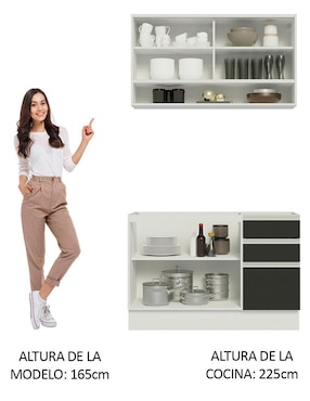 Cocina integral Madesa Glamy