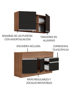 Cocina integral Madesa Glamy
