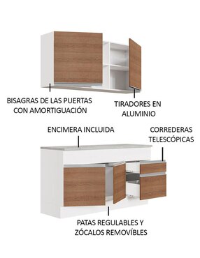 Cocina integral Madesa Glamy