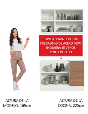 Cocina integral Madesa Glamy