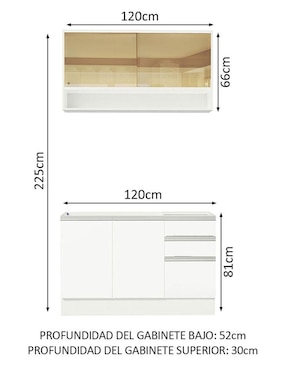 Cocina integral Madesa Glamy